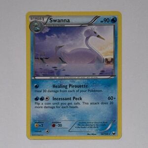 POKEMON CARD: Swanna #36/108 (Pokemon Dark Explorers)